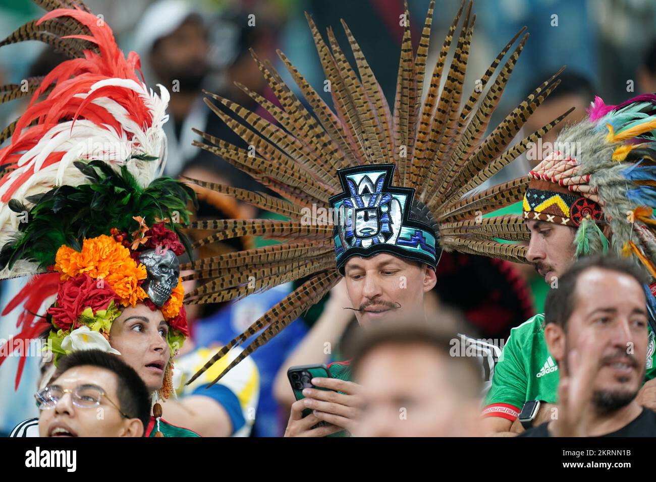 Lusail, Qatar. 26 novembre 2022. Coupe du monde de la FIFA. Argentine contre Mexique. Banque D'Images