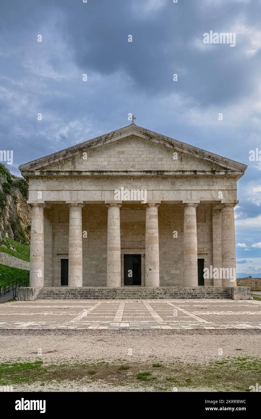Église Saint-Georges, ancienne forteresse, Corfou, Grèce Banque D'Images