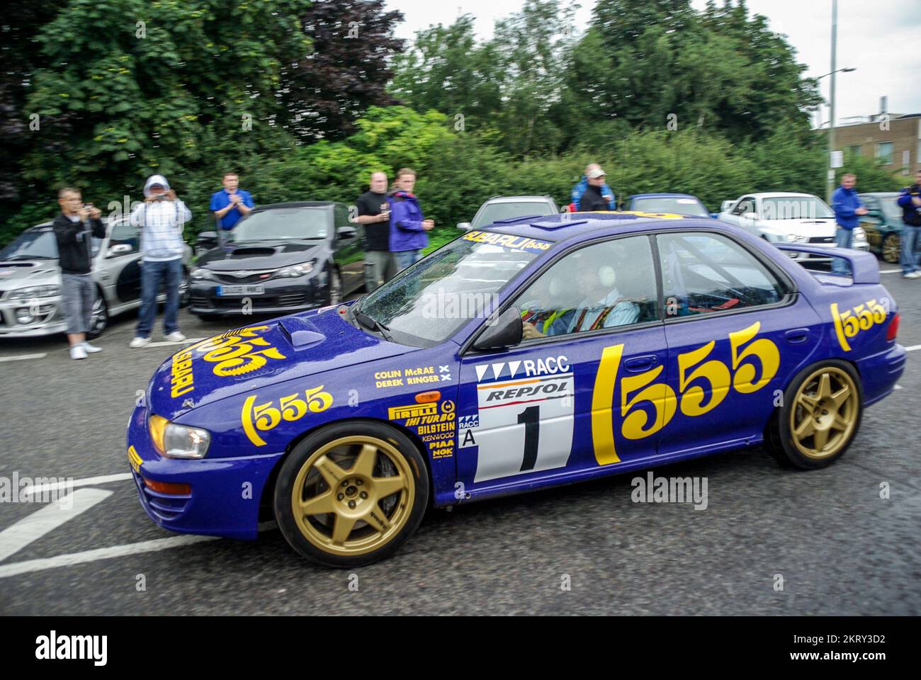 La voiture de rallye N1WRC de Colin McRae en 1996 quitte ProDrive pour McRae rassemblement de La voiture de rallye N1WRC de Colin McRae en 1996 quitte ProDrive pour McRae rassemblement de