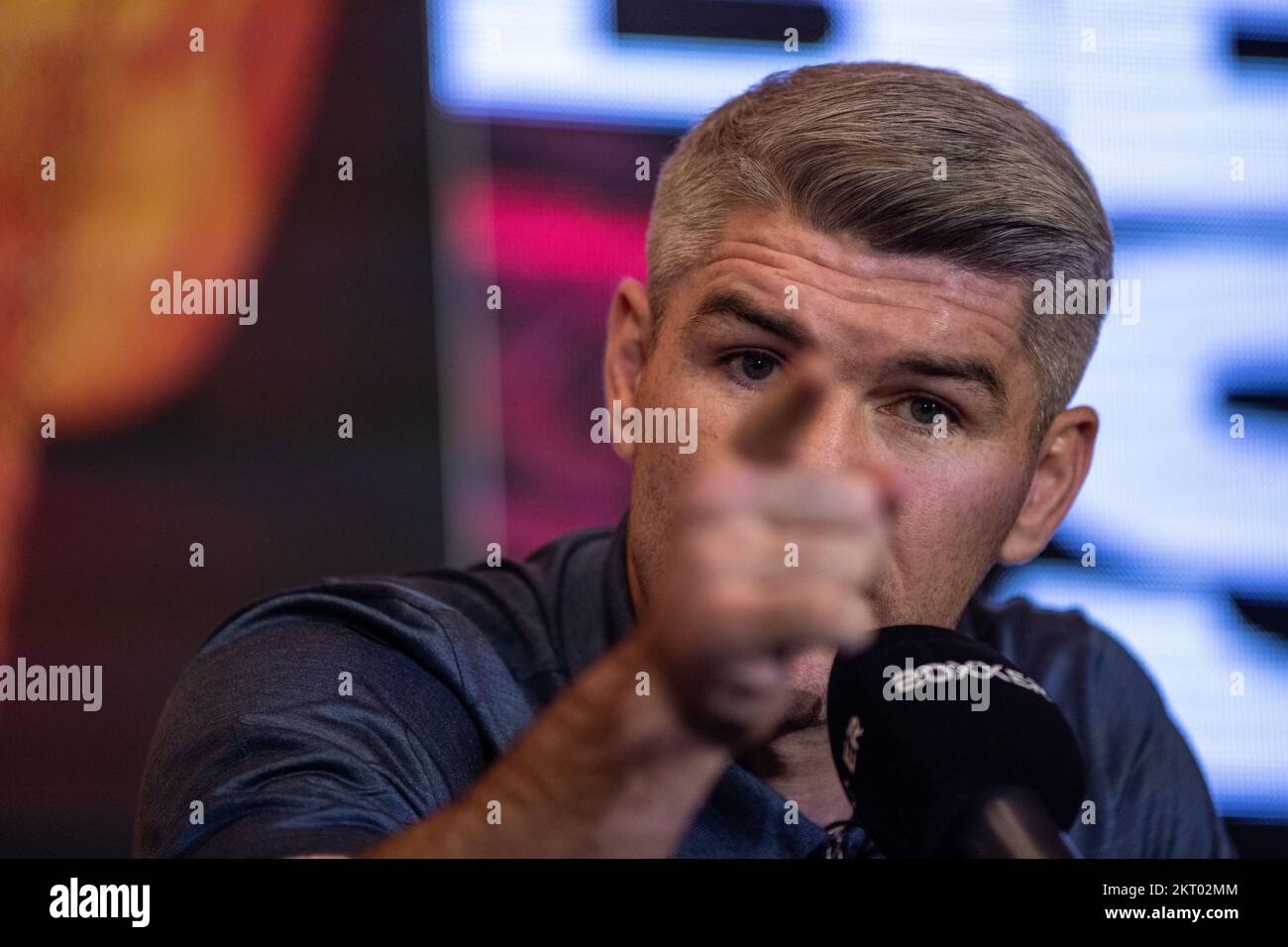 Liam Smith lors d'une conférence de presse au Landmark Hotel, Londres. Le concours très attendu entre Chris Eubank Jr et Liam Smith aura lieu sur 21 janvier 2023, à l'AO Arena de Manchester. Date de la photo: Mardi 29 novembre 2022. Banque D'Images