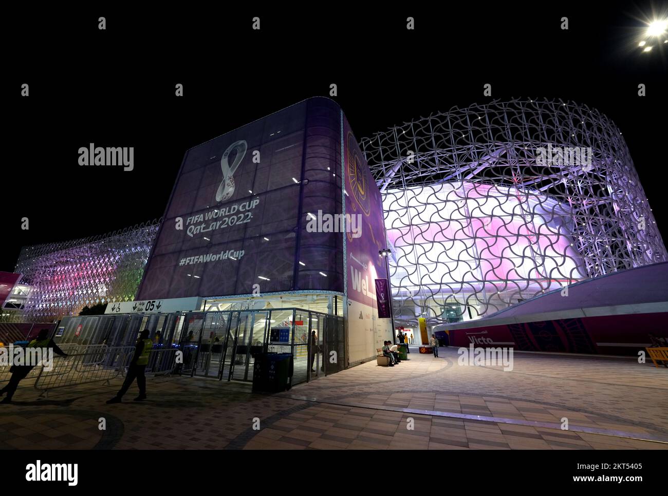 Une vue générale du stade Ahmad Bin Ali, Al Rayyan, Qatar, avant le match du groupe B de la coupe du monde de la FIFA entre le pays de Galles et l'Angleterre. Date de la photo: Mardi 29 novembre 2022. Banque D'Images