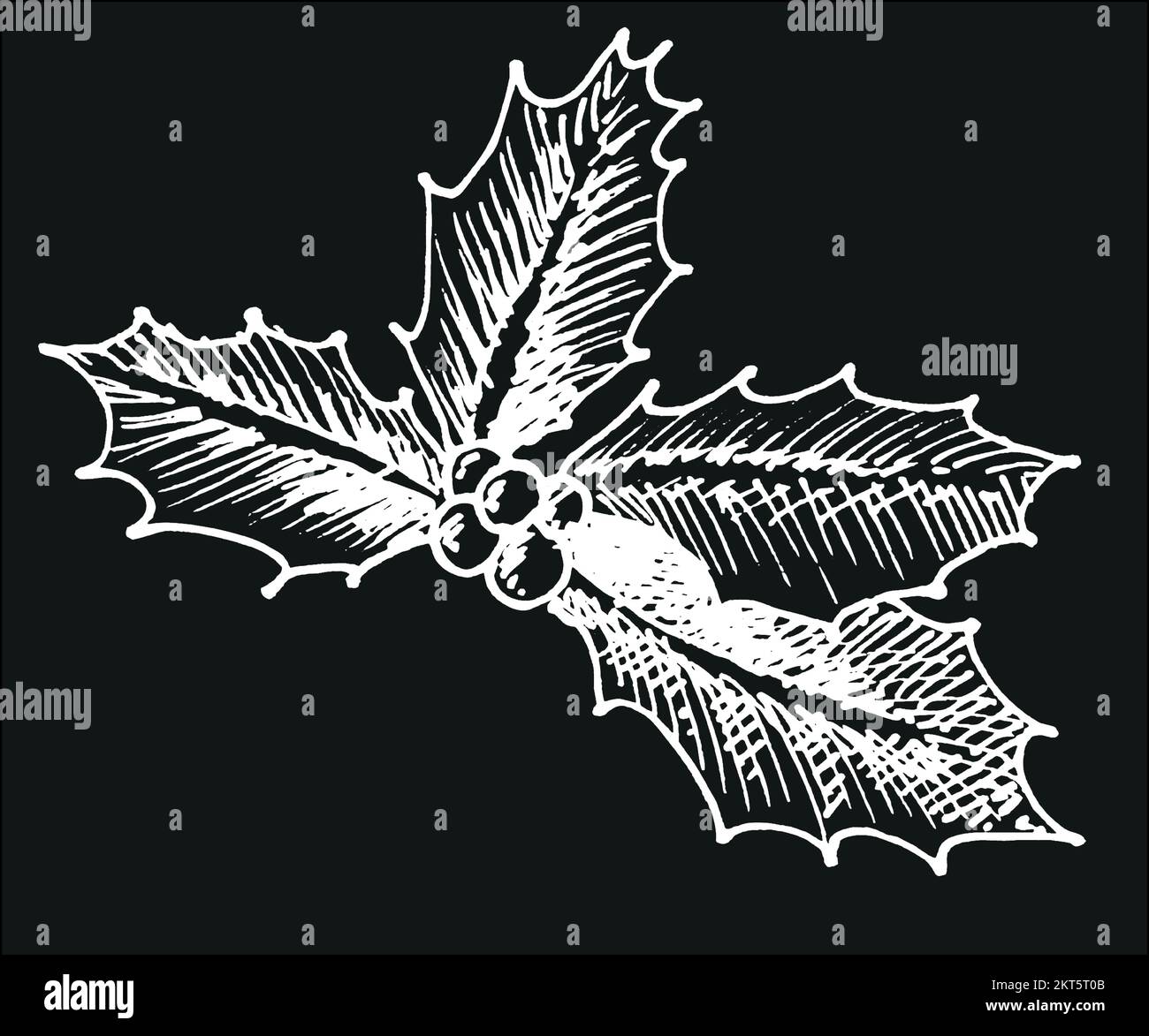 Icônes de Noël décoration dessin à main levée Illustration de Vecteur