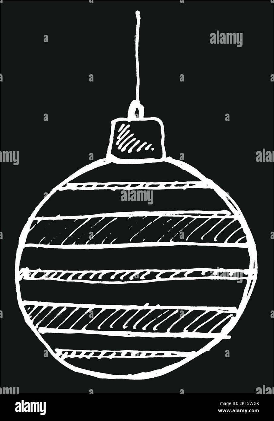 Icônes de Noël décoration dessin à main levée Illustration de Vecteur