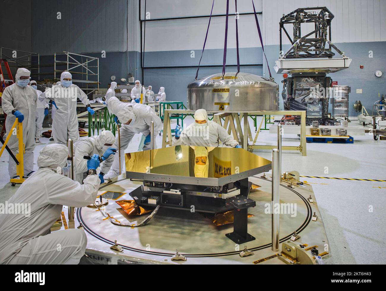 Le télescope James Webb en construction / scientifiques de la NASA Banque D'Images