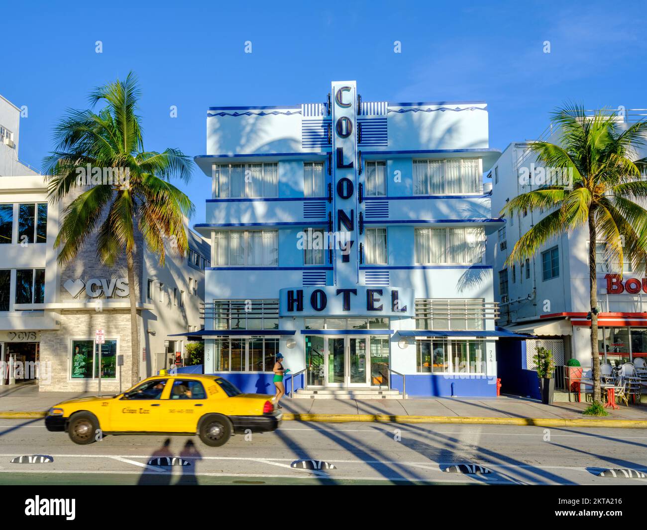 Ocean Drive, quartier art déco, South Beach, Miami Beach, Floride, États-Unis Banque D'Images Ocean Drive, quartier art déco, South Beach, Miami Beach, Floride, États-Unis Banque D'Images