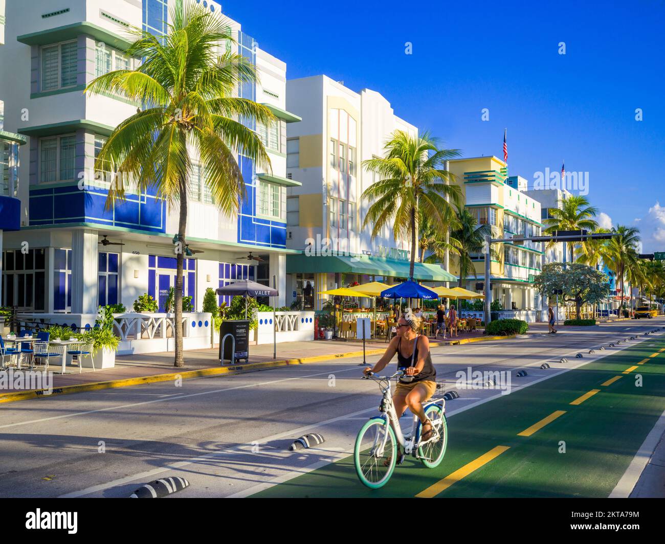 Ocean Drive, quartier art déco, South Beach, Miami Beach, Floride, États-Unis Banque D'Images Ocean Drive, quartier art déco, South Beach, Miami Beach, Floride, États-Unis Banque D'Images