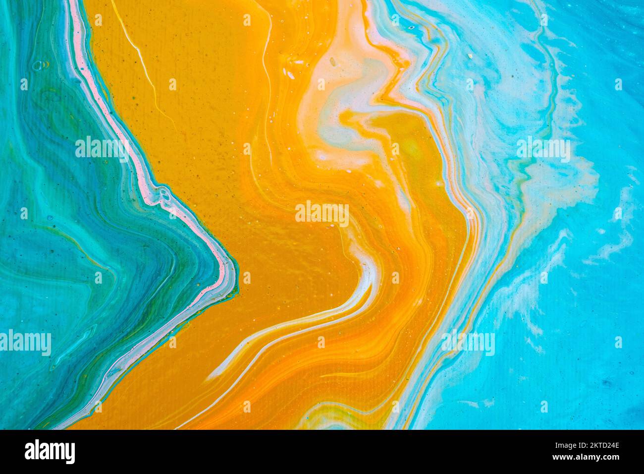 Belle peinture fluide de luxe naturel. Effet marbalisé. Banque D'Images