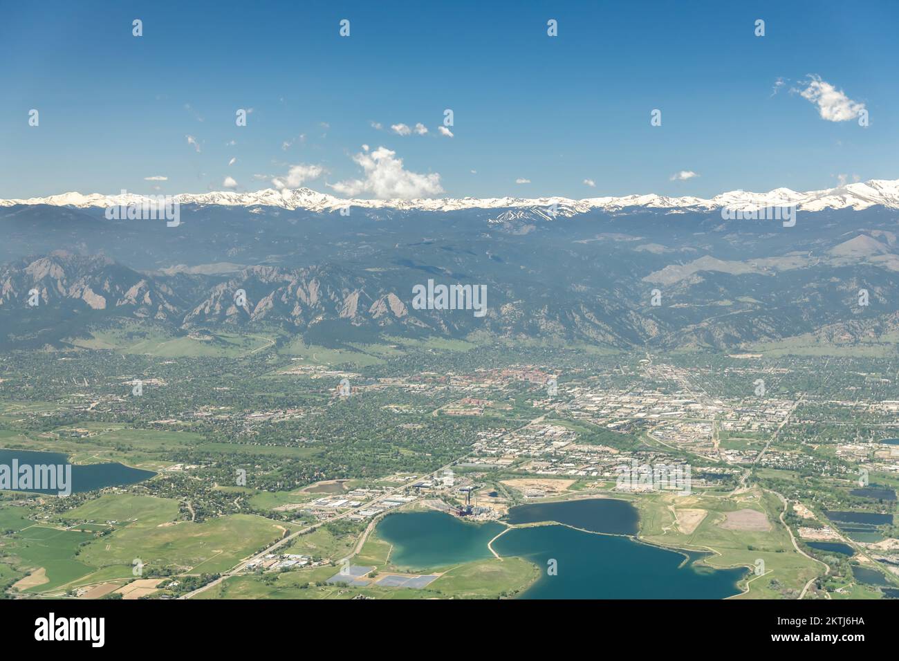 Vue aérienne de Boulder, Colorado, États-Unis Banque D'Images