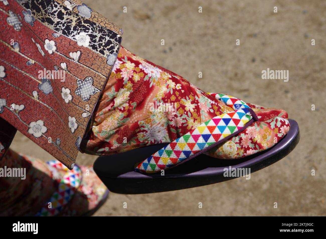 Chaussures de kimono Banque D'Images