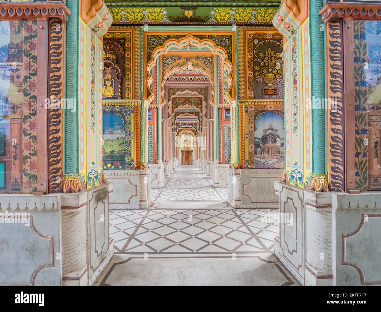 Patrika Gate à Jaipur, Rajasthan, Inde. Banque D'Images