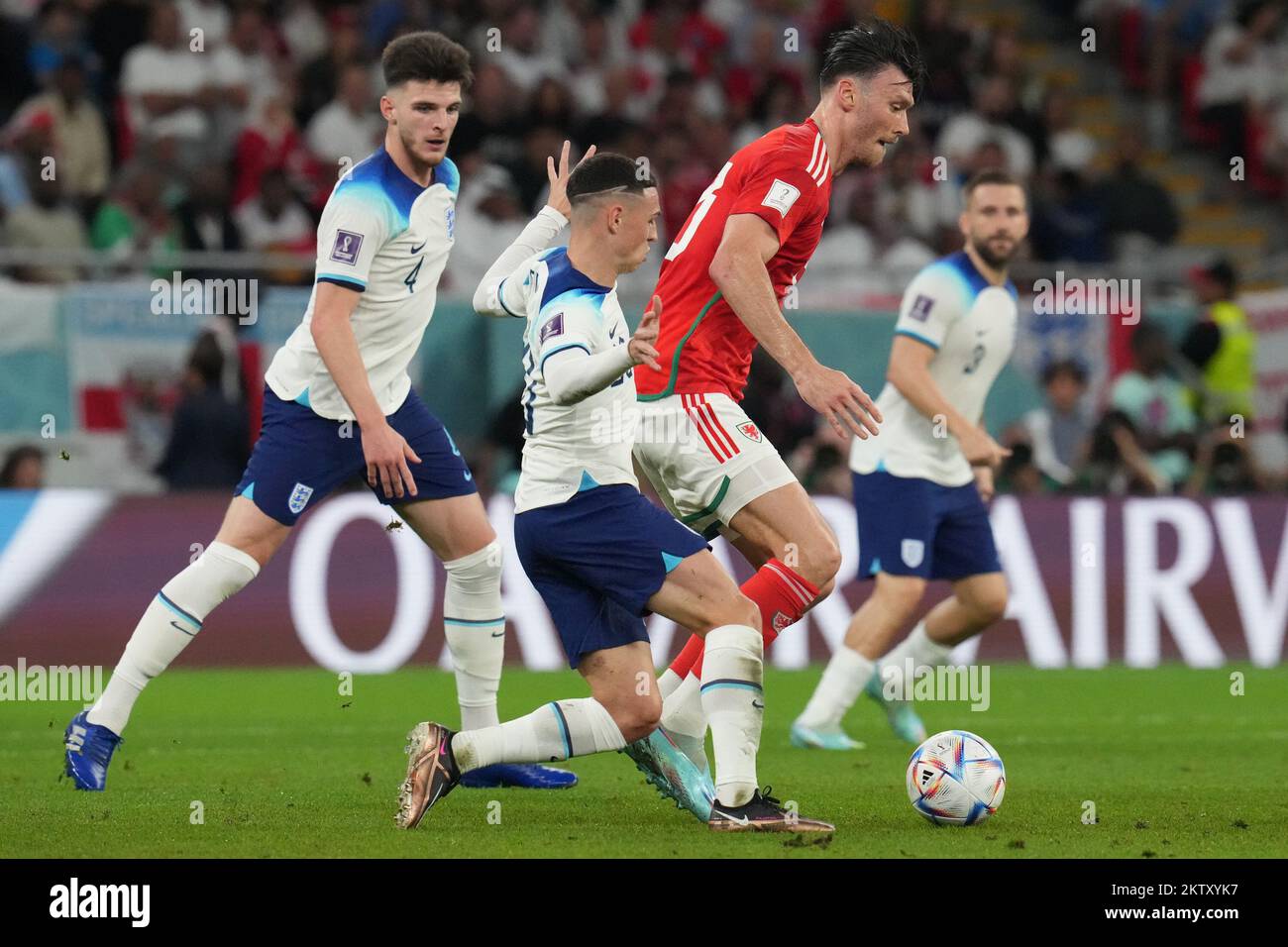 DOHA (QATAR), 11/29/2022 - COUPE DU MONDE/PAYS DE GALLES contre ANGLETERRE - match entre pays de Galles et Angleterre, pour la première phase de la coupe du monde Qatar/Fifa, tenue au stade Ahmad Bin Ali, à Doha, ce mardi (29). Photo par Alexandre Brum/AG. Cadre 31119 (Alexandre Brum/AG. Enquadrar/SPP) crédit: SPP Sport presse photo. /Alamy Live News Banque D'Images