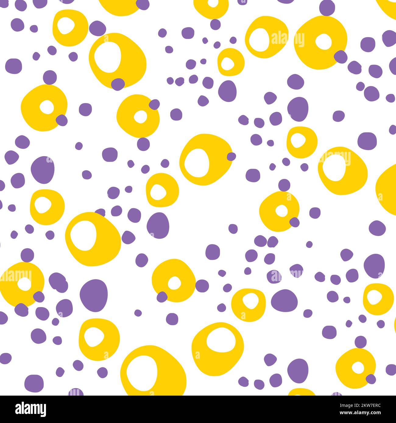 Motif d'accompagnement dalmatien violet jaune Illustration de Vecteur