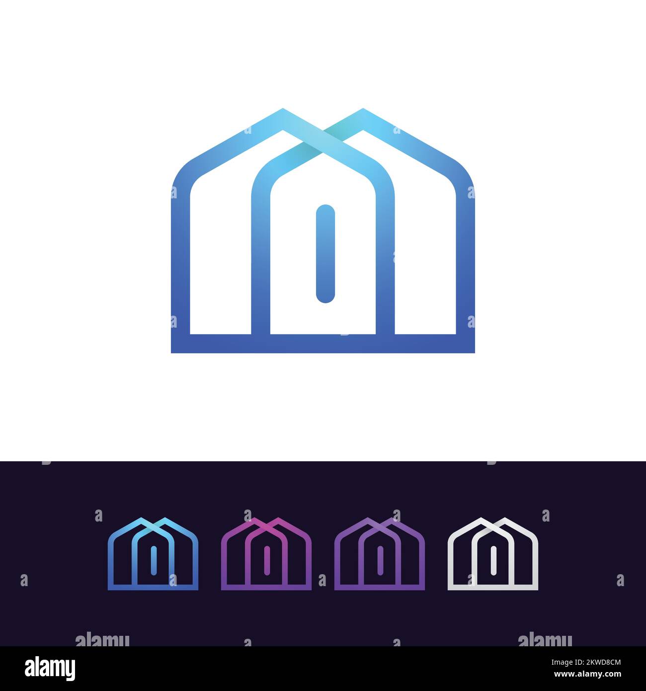 logo maison dans un style moderne et minimaliste Illustration de Vecteur