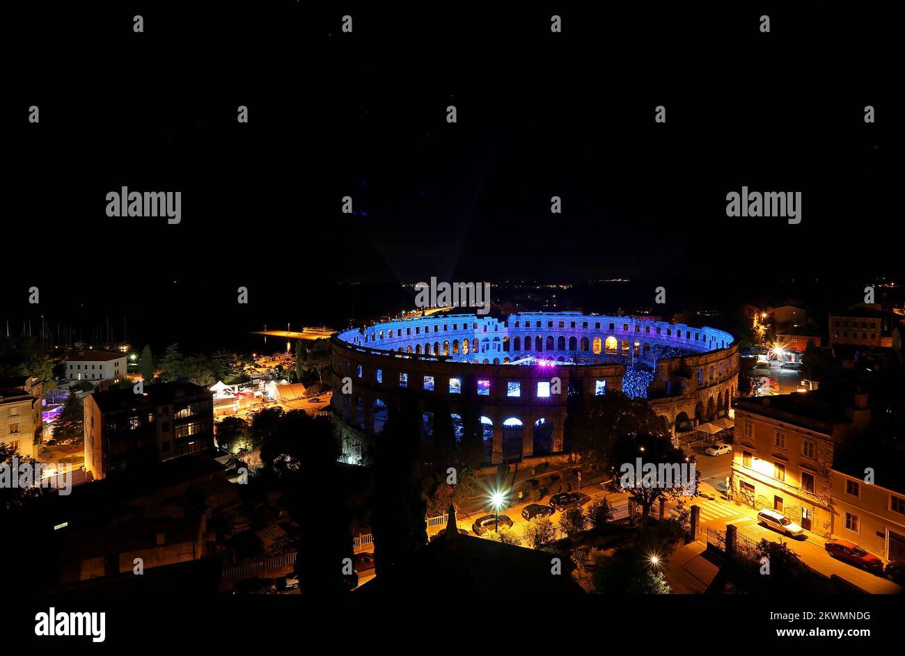 15.09.2012., Pula - Arena Ice Fevera Pula MMXII, Memorial Match Ferdo Spajic 2012., entre les vétérans de KHL Medvescak et Gazprom Export. Photo: Igor Kralj/PIXSELL Banque D'Images