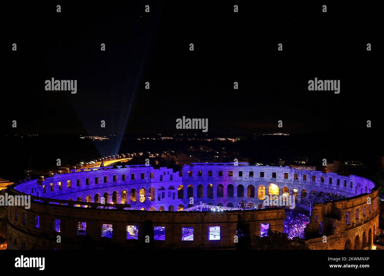 15.09.2012., Pula - Arena Ice Fevera Pula MMXII, Memorial Match Ferdo Spajic 2012., entre les vétérans de KHL Medvescak et Gazprom Export. Photo: Igor Kralj/PIXSELL Banque D'Images