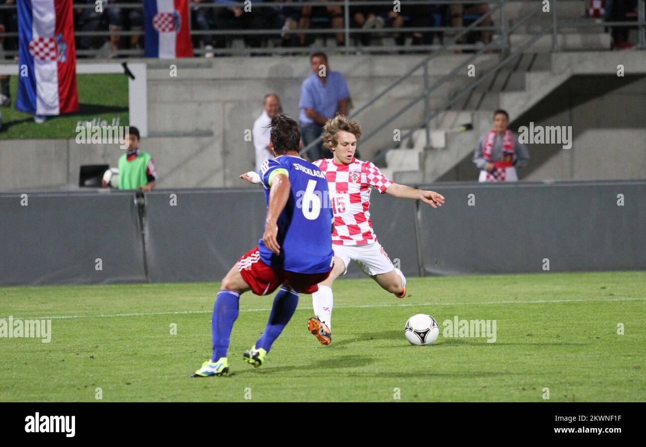 14/08/2013., Vaduz, Liechtenstein - match amical, Liechtenstein - Croatie. Photo: Zlatko Škrinjar / HaloPix / PIXSELL Banque D'Images