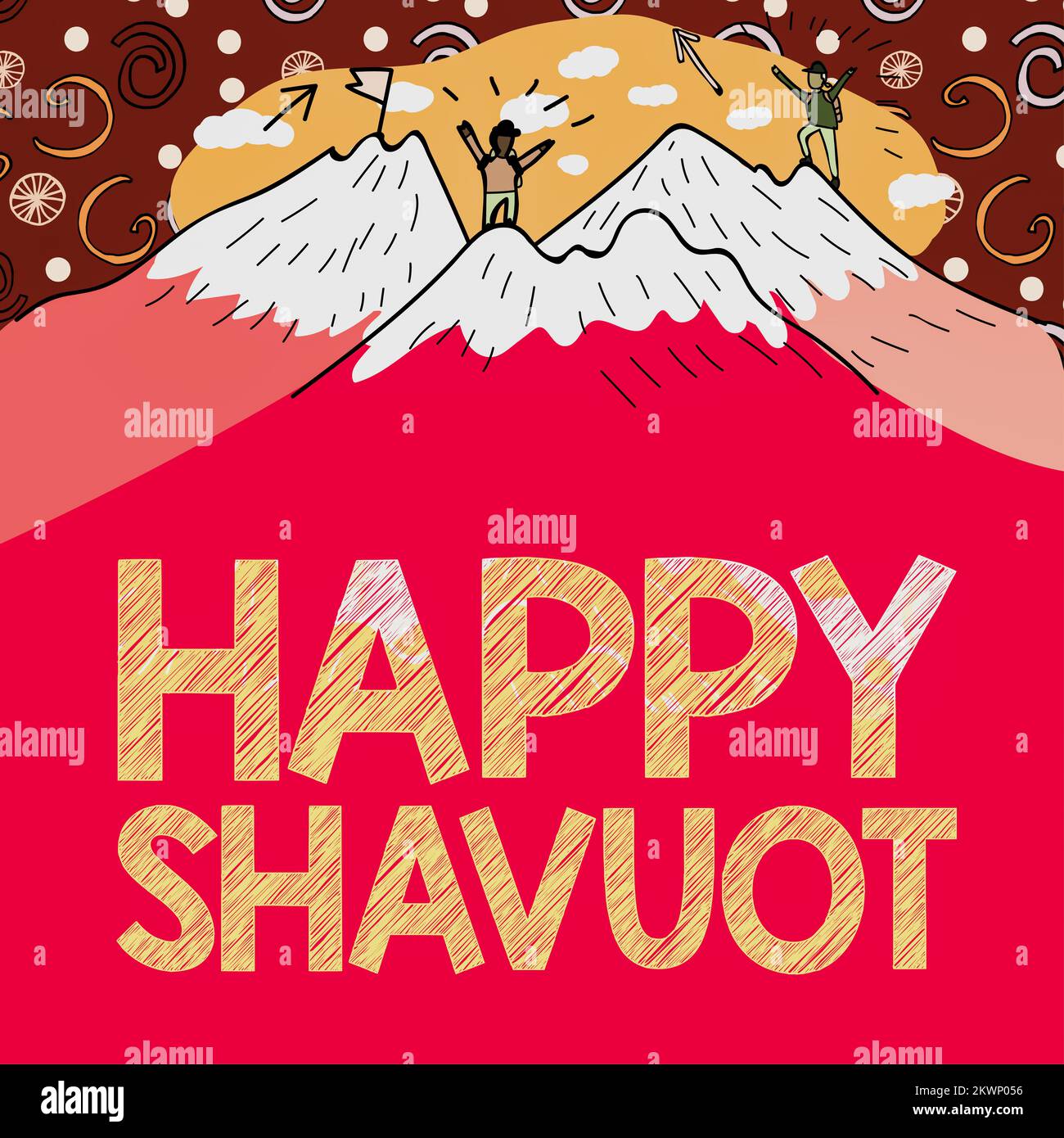 Texte montrant l'inspiration Happy Shavuot, concept fête juive
