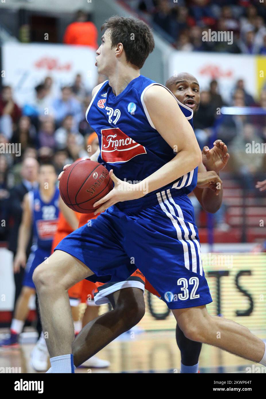 16.10.2013., Zagreb, Croatie - Eurocup, 1st Round, KK Cibona - le Mans Sarthe. Photo: Igor Kralj/PIXSELL Banque D'Images