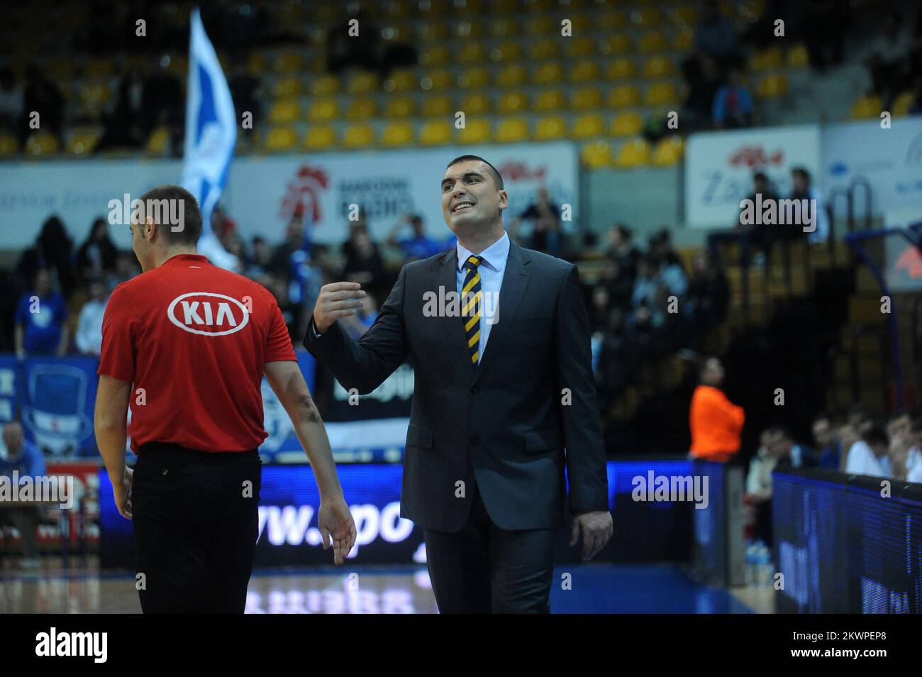 09.11.2013., Croatie, Zagreb - 7th ème ligue ABA, KK Cibona - KK Maga Vigura. Photo: Daniel Kasap/PIXSELL Banque D'Images