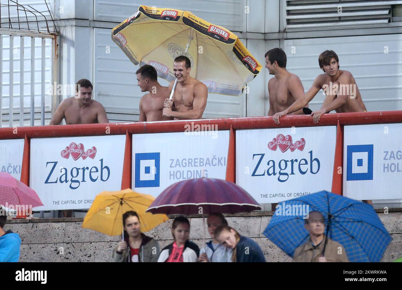 Public pendant le défi mondial de l'IAAF Zagreb, 64th Mémorial Boris Hanzekovic. Banque D'Images