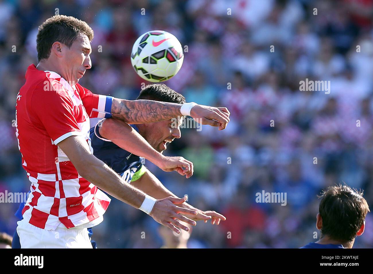 07.06.2015., Croatie, Varazdin - match de football amical entre la Croatie et Gibraltar. Mario Mandzukic. Photo: Goran Stanzl/PIXSELL Banque D'Images