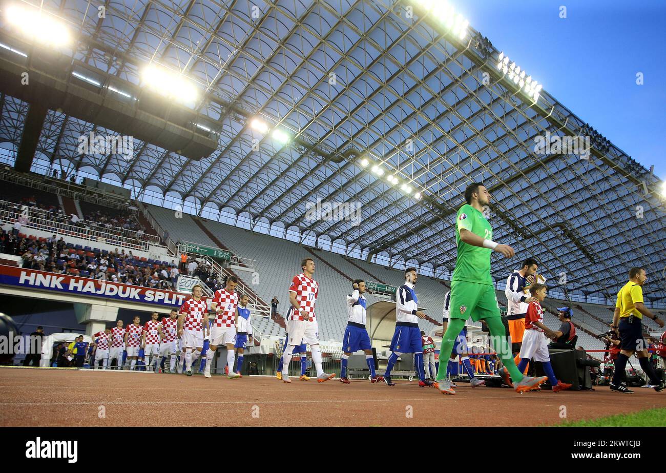 12.06.2015., Croatie, stade Poljud, Split - épreuve de qualification pour le Championnat d'Europe qui se tiendra en 2016 en France, Groupe H, Round 6, Croatie - Italie. Photo: Igor Kralj/PIXSELL; Banque D'Images