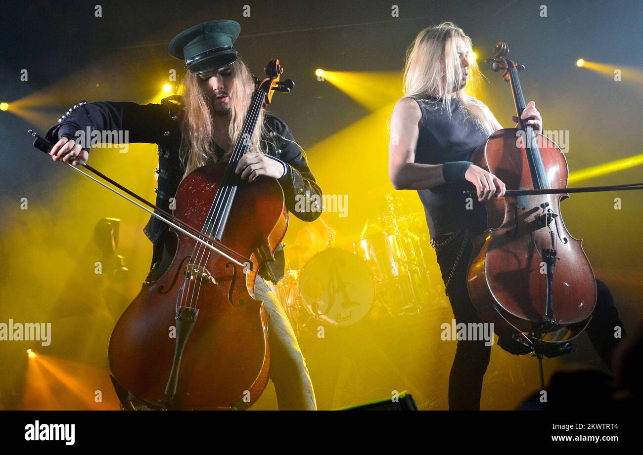 15.10.2015., Zagreb, Crpoatia - le groupe finlandais Apocalyptica a tenu un concert. Photo: Marko Prpic/PIXSELL Banque D'Images