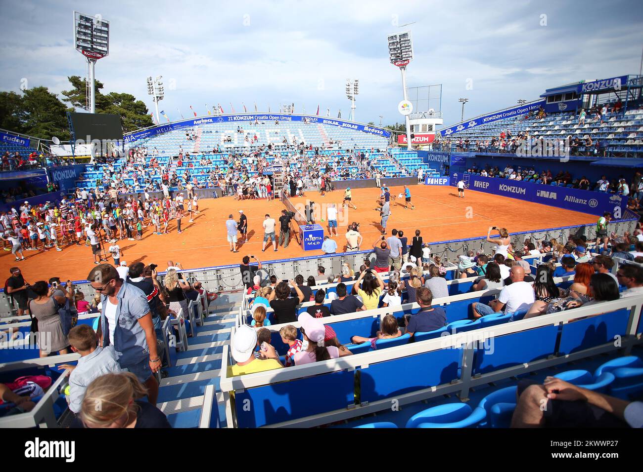 16.07.2016., Umag, Croatie - Croatie Open Umag, Journée des enfants avec Andre Agassi. Banque D'Images