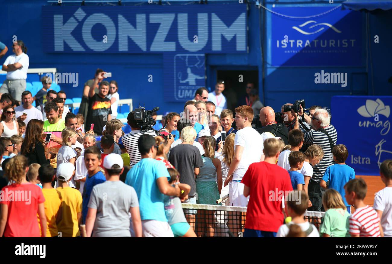 16.07.2016., Umag, Croatie - Croatie Open Umag, Journée des enfants avec Andre Agassi. Banque D'Images