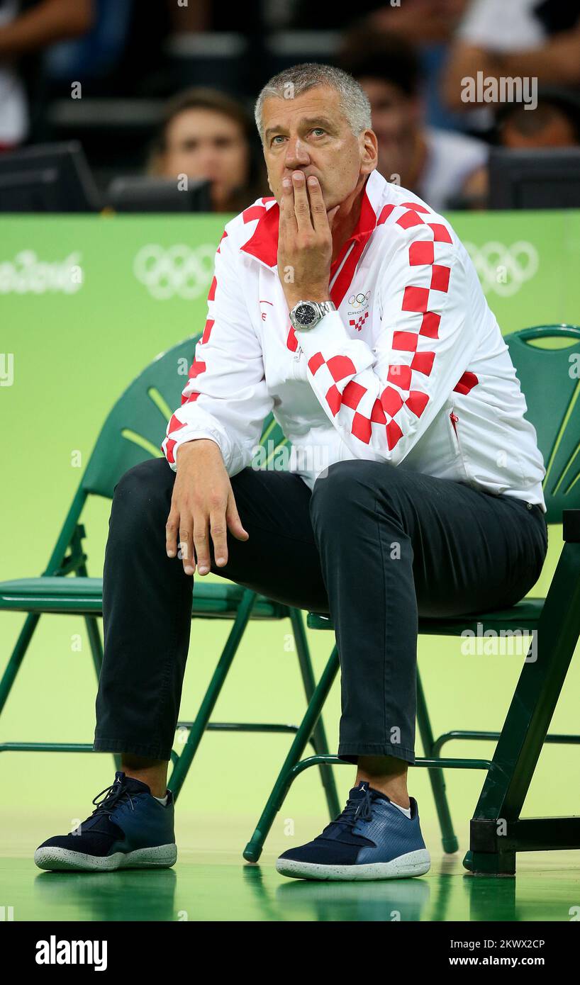 17.08.2016., Rio de Janeiro, Brésil - Jeux Olympiques Rio 2016. Basketball, quart de finale, Croatie - Serbie. Aleksandar Petrovic. Banque D'Images