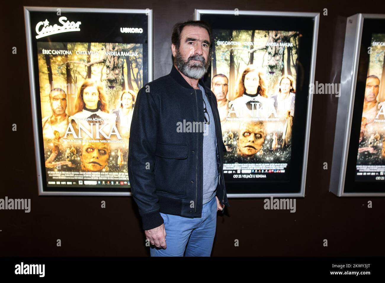 20.02.2017., Croatie, Zagreb - CineStar Zagreb a tenu une première de presse du film Anka. Eric Cantona. Photo: Igor Soban/PIXSELL Banque D'Images