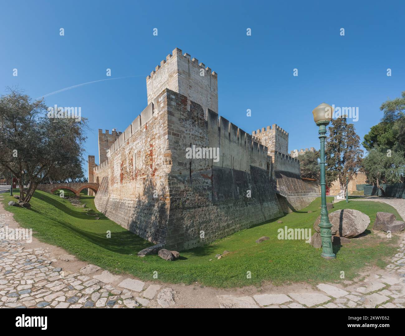Château de Saint George (Castelo de Sao Jorge) - Lisbonne, Portugal Banque D'Images