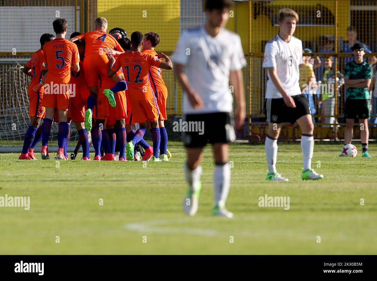 13.05.2017., Zapresic, Croatie - Championnat d'Europe de football des moins de 17 ans, quarts de finale, Allemagne- pays-Bas. Photo: Igor Kralj/PIXSELL Banque D'Images