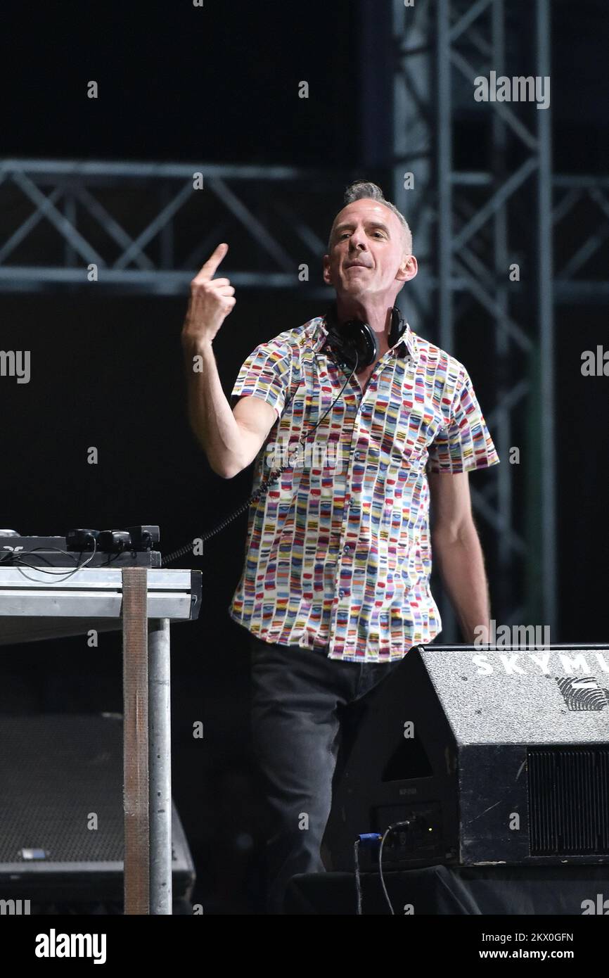 27.05.2017., Umag, Croatie - Fatboy Slim se produit au Sea Star Festival à la station Stella Maris. Photo: Dusko Marusic/PIXSELL Banque D'Images