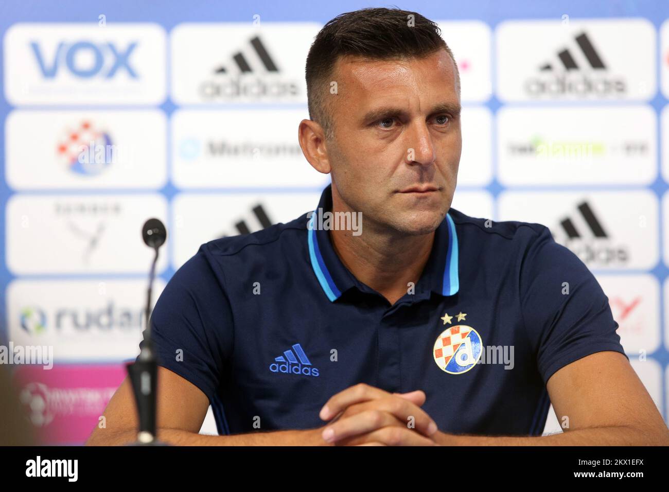 13.07.2017., Zagreb, Croatie - Un nouvel entraîneur de Dinamo, Mario Cvitanovic, a été présenté à la conférence de presse. Photo: Robert Anic/PIXSELL Banque D'Images