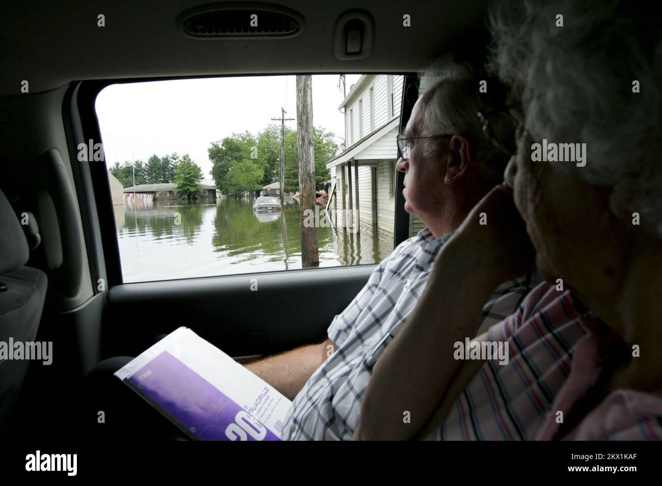 Tempêtes, tornades et inondations graves, Oakville, Iowa, Le maire d'Oakville de 27 juin 2008