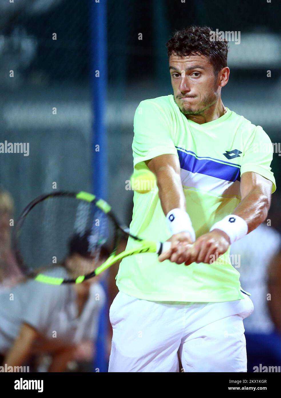 20.07.2017., Umag, Croatie - ATP Umag, 2nd Round, Kenny de Schepper (France) - Alessandro Giannessi (Italie). Photo: Slavko Midzor/PIXSELL Banque D'Images