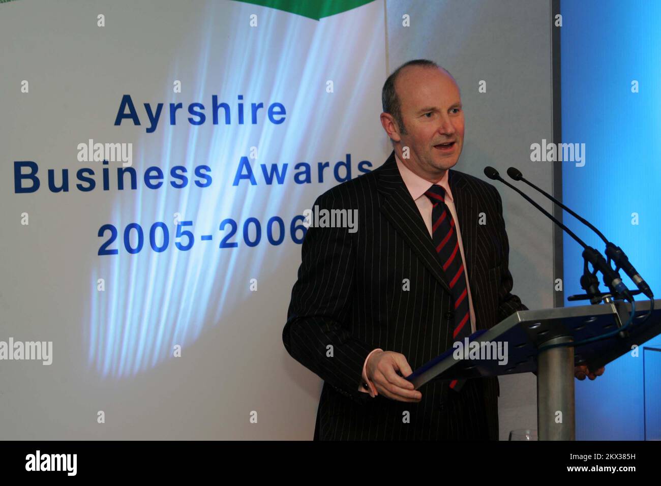 Chambre de commerce d'Ayrshire , Ayrshire Business Awards, Ayr, Ayrshire, Écosse, ROYAUME-UNI. Animé par la personnalité écossaise et comédien Fred Macaulay Banque D'Images