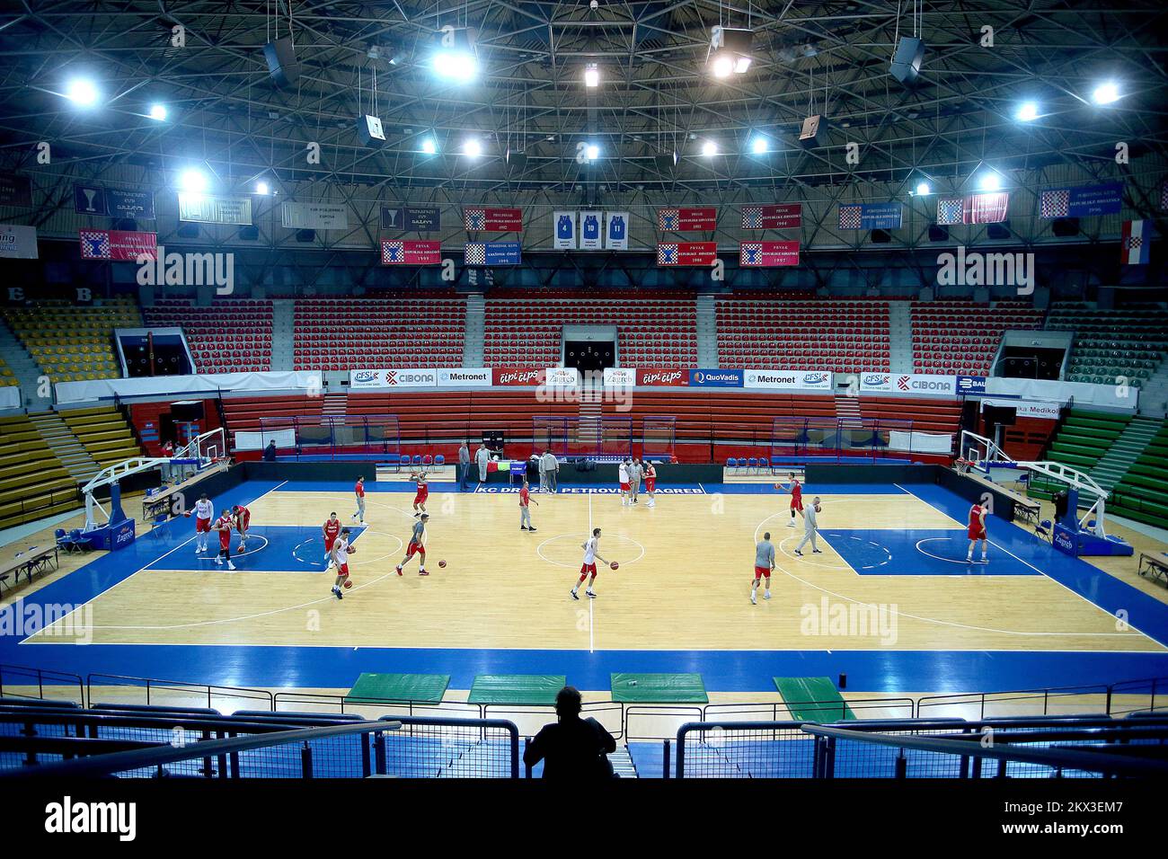 20.11.2017., Drazen Petrovic Basketball Hall, Zagreb, Croatie - formation de l'équipe croate de basketball masculin. Photo: Goran Stanzl/PIXSELL Banque D'Images