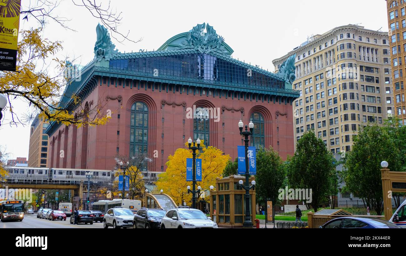 Le centre-ville de Chicago, Illinois, États-Unis Banque D'Images