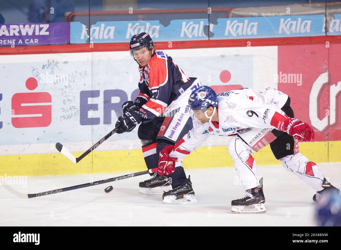 14.01.2018. Croatie, Zagreb - Ebel League, KHL Medvescak Zagreb - HC TWK Innsbruck. John Lammers. Photo: Luka Stanzl/PIXSELL Banque D'Images