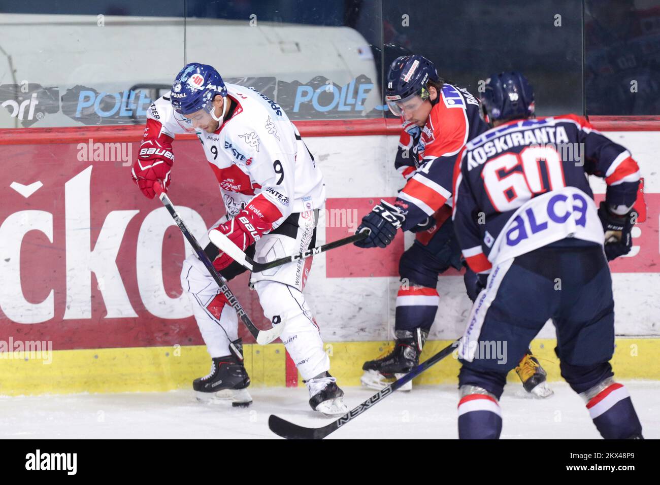 14.01.2018. Croatie, Zagreb - Ebel League, KHL Medvescak Zagreb - HC TWK Innsbruck. John Lammers. Photo: Luka Stanzl/PIXSELL Banque D'Images