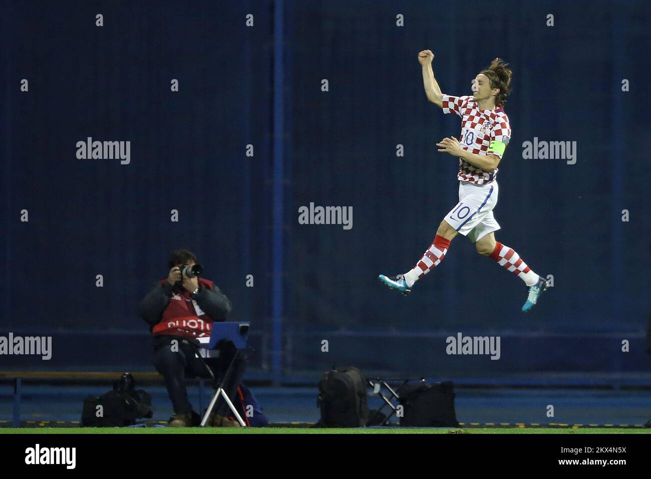 09.11.2017., Croatie, stadion Maksimir, Zagreb - Stade Maksimir, Zagreb - Premier match de qualification pour les Championnats du monde qui se tiendra en 2018 en Russie, Croatie - Grèce. Luka Modric. Photo: Goran Stanzl/PIXSELL Banque D'Images