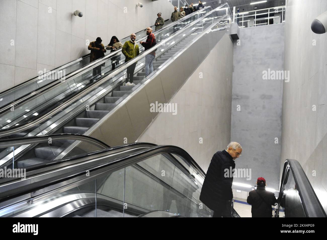 - Milano, la nuova linea 4 della Metropolitana - Milan, la nouvelle ligne de métro 4 Banque D'Images