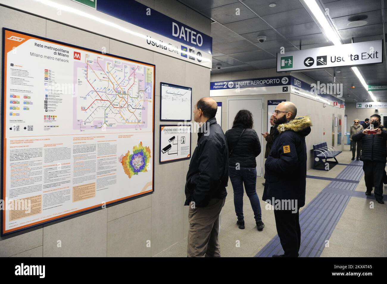 - Milano, la nuova linea 4 della Metropolitana - Milan, la nouvelle ligne de métro 4 Banque D'Images