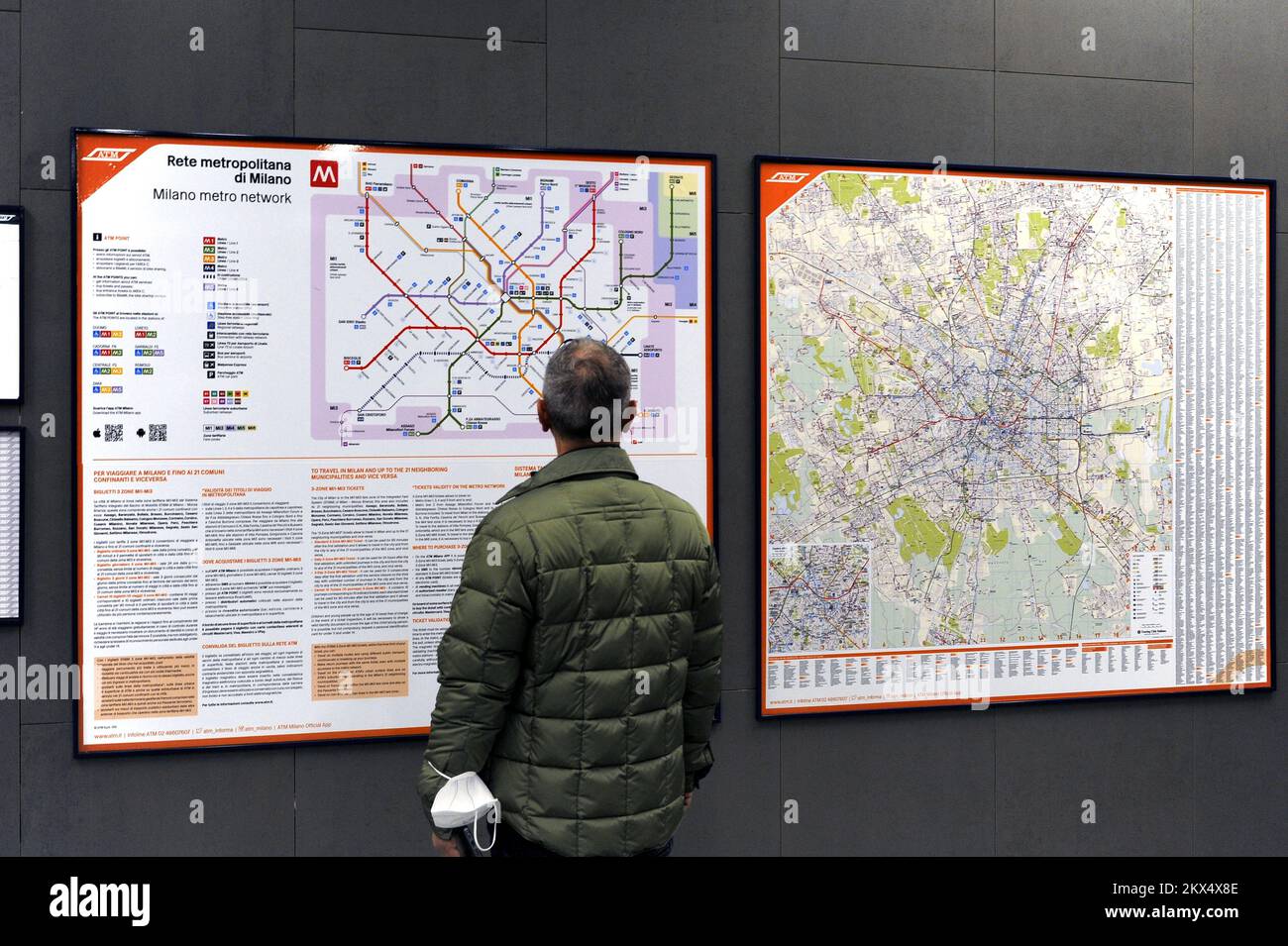 - Milano, la nuova linea 4 della Metropolitana - Milan, la nouvelle ligne de métro 4 Banque D'Images