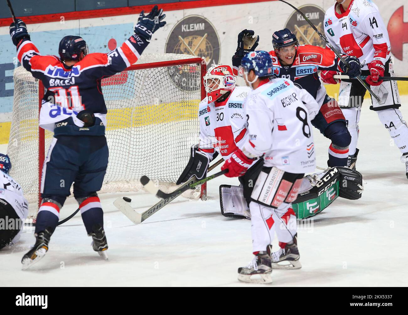 27.02.2018., Zagreb, Croatie - Ebel League, KHL Medvescak - HC TWK Innsbruck. Rene Swette photo: Jurica Galoic/PIXSELL Banque D'Images