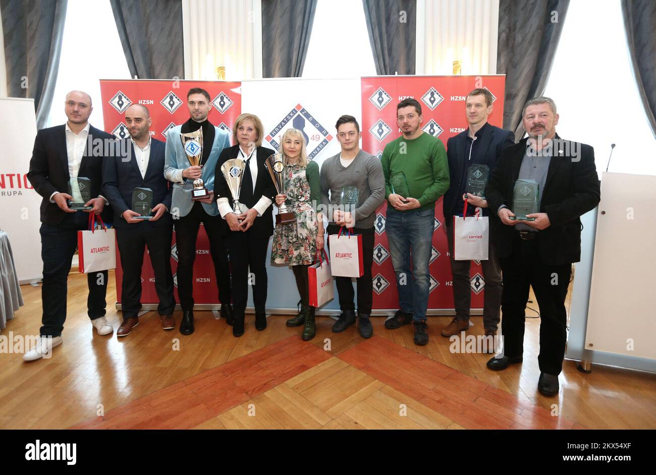 05.03.2018., Croatie, Zagreb - Prix annuels de journalisme et reconnaissance de l'Association croate des journalistes sportifs pour le 2017. Photo: Sanjin Strukic/PIXSELL Banque D'Images