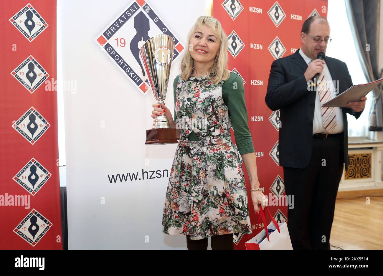 05.03.2018., Croatie, Zagreb - Prix annuels de journalisme et reconnaissance de l'Association croate des journalistes sportifs pour le 2017. Photo: Sanjin Strukic/PIXSELL Banque D'Images