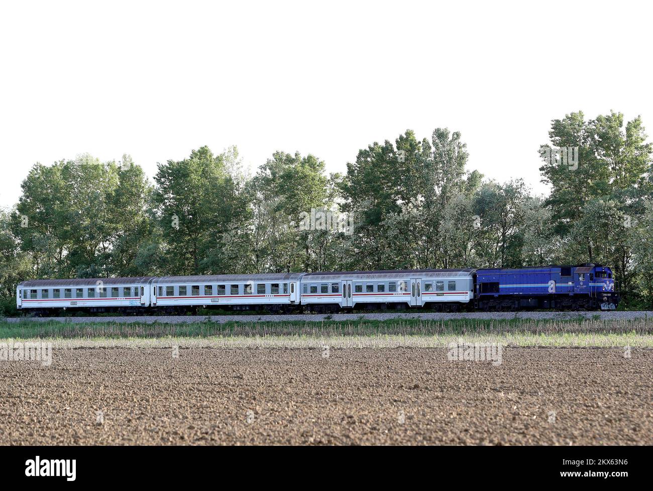 09.05.2018., Zapresic, Croatie - train de voyageurs des chemins de fer croates photo: Robert Anic/PIXSELL Banque D'Images